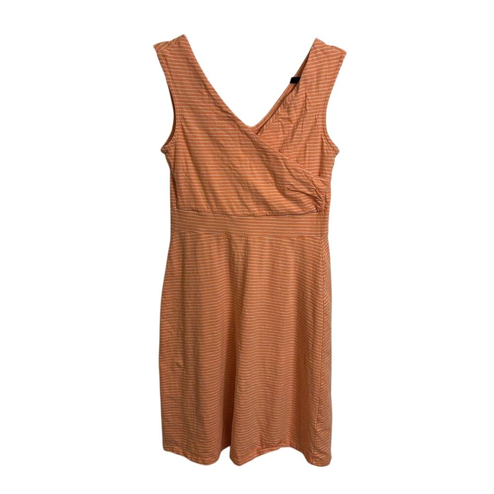 Patagonia Dress Womens Large Tigerlily Orange Porch Song V-Neck Sleeveless